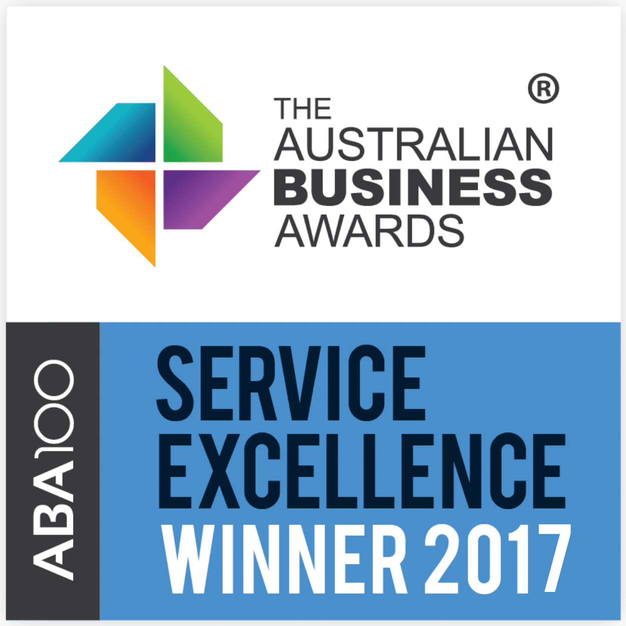 Smile Solutions ABA Service Excellence Winner 2017